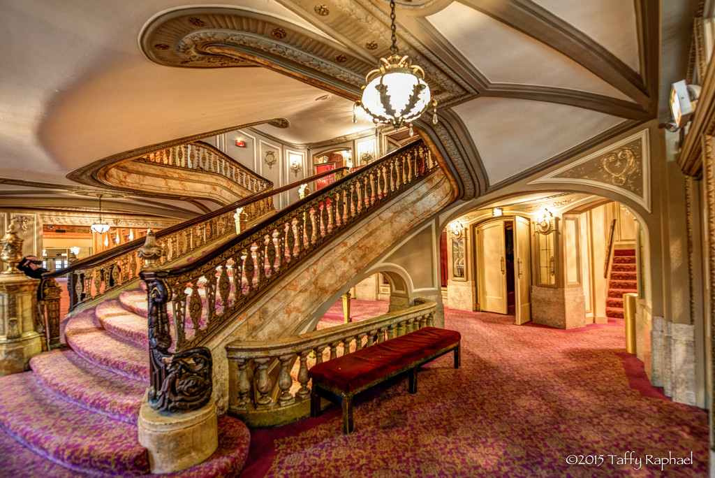 A Grand Dame: Lobby of the Chicago Theater by taffy