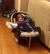 30th Mar 2015 - Not many things make Adalyn look big but this car seat sure does 