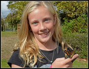 4th Apr 2015 - Taryn and butterfly