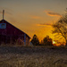 sunset barn by myhrhelper