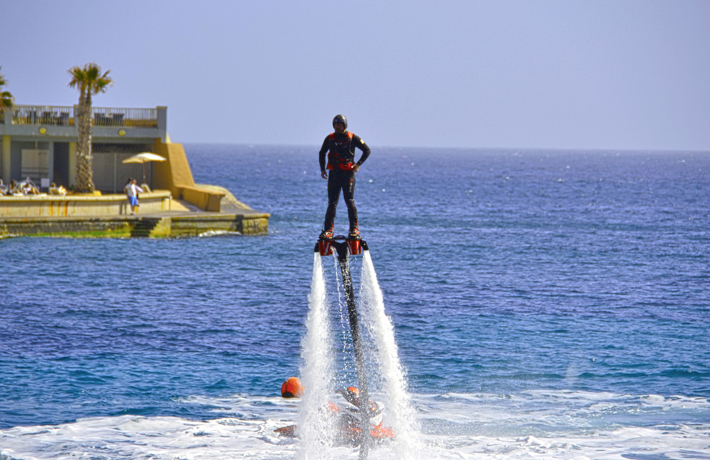A MAN AND HIS FLYBOARD by sangwann