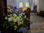 9th Apr 2015 - Easter flowers in the Norman church