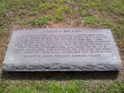 3rd Apr 2015 - Dedication Stone at Oakwood Slave Cemetery