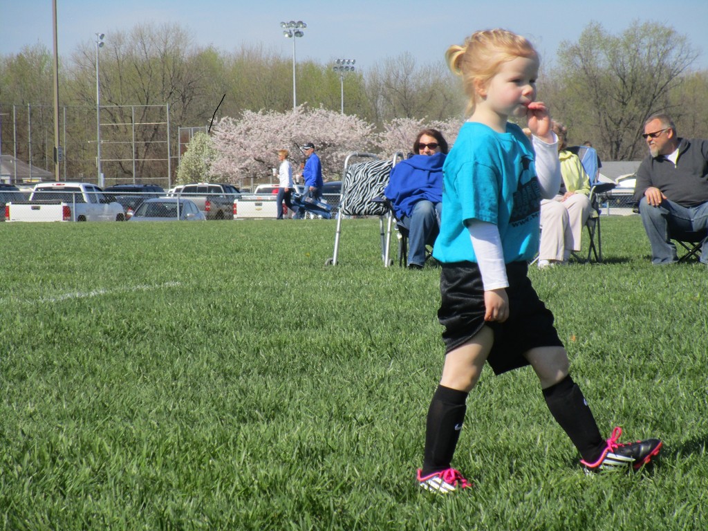 Her First Soccer Game by tunia