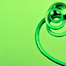 an abstract curl of green by annied