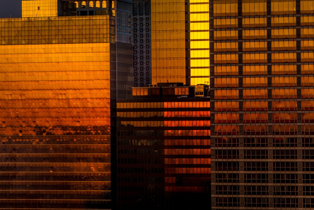 Skyscraper Sunset by taffy