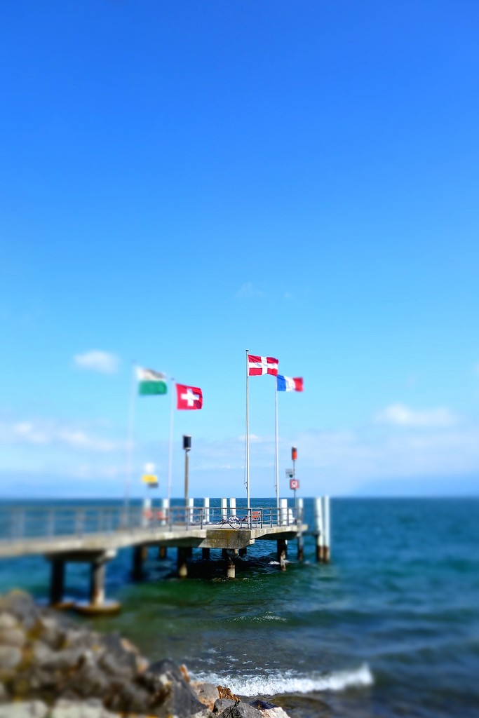 Flags on the lake by cocobella