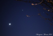 22nd Apr 2015 - Earth Shine Crescent Moon and Venus