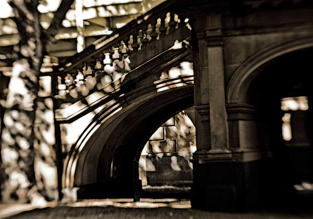 bokeh and arches at Town Hall by annied