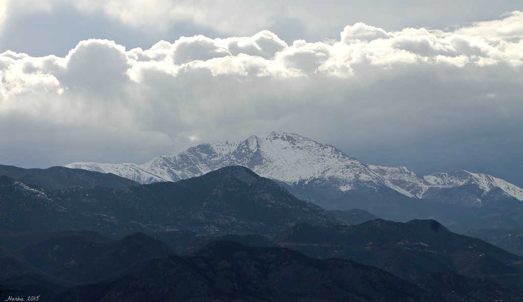 Clouds Over Pikes Peak by harbie