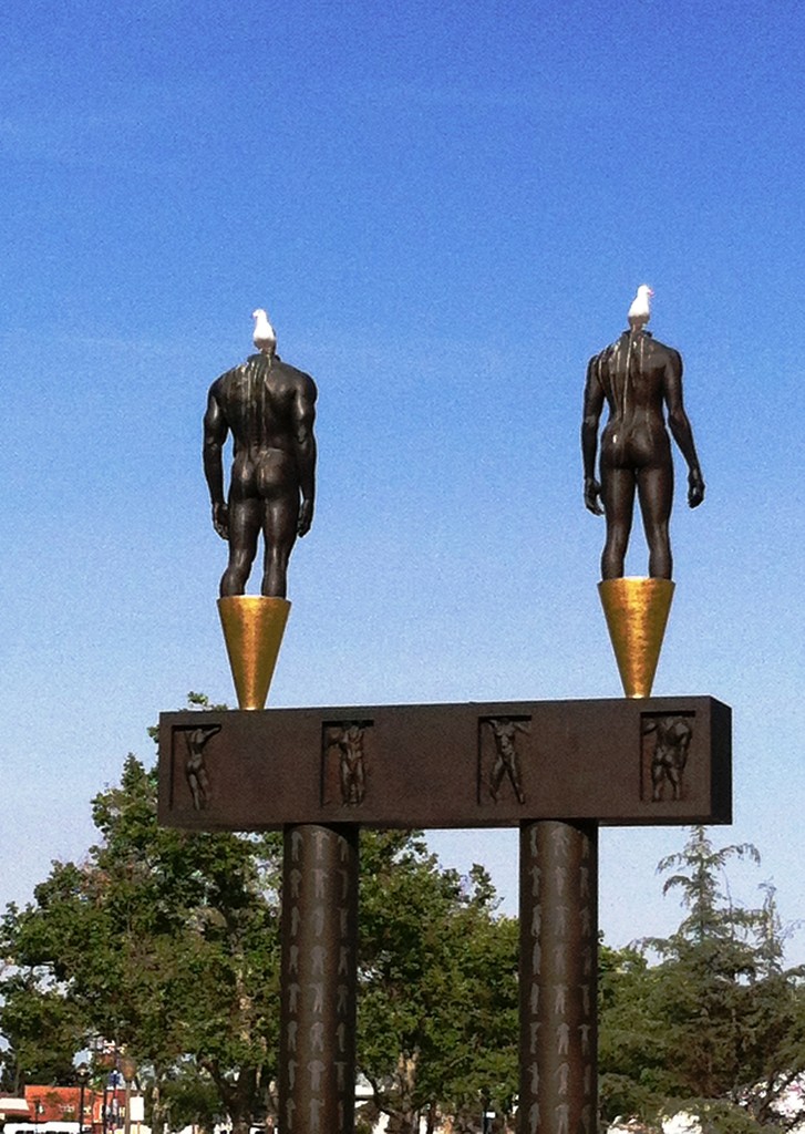 Statues at LA Coliseum by jnadonza