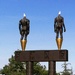 Statues at LA Coliseum by jnadonza