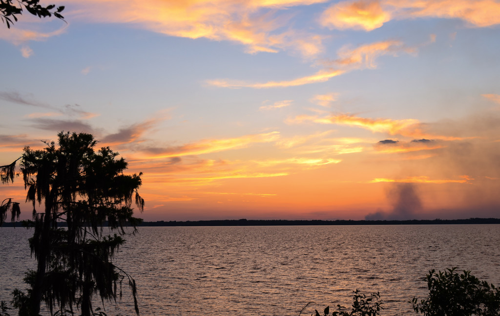 Another Sunset on the St John's River with Fire by rickster549