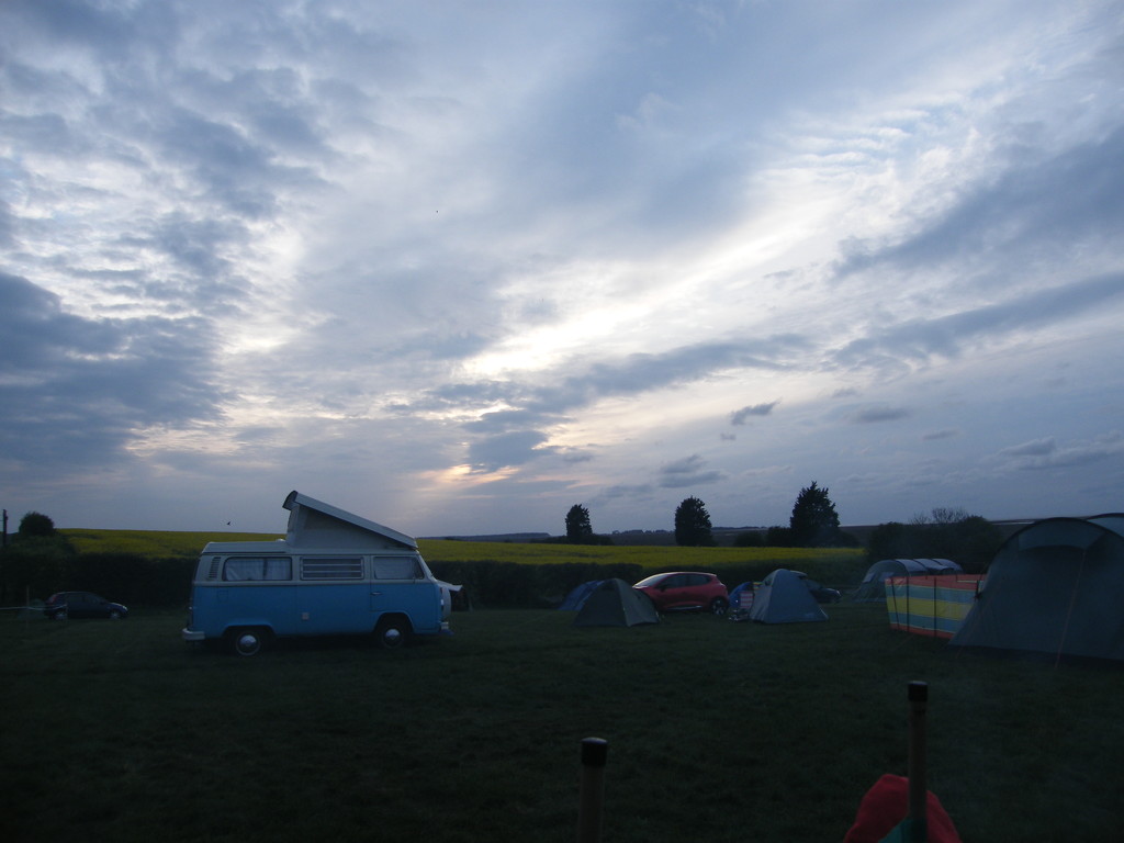 Sunset over Stiffkey campsite by jeff