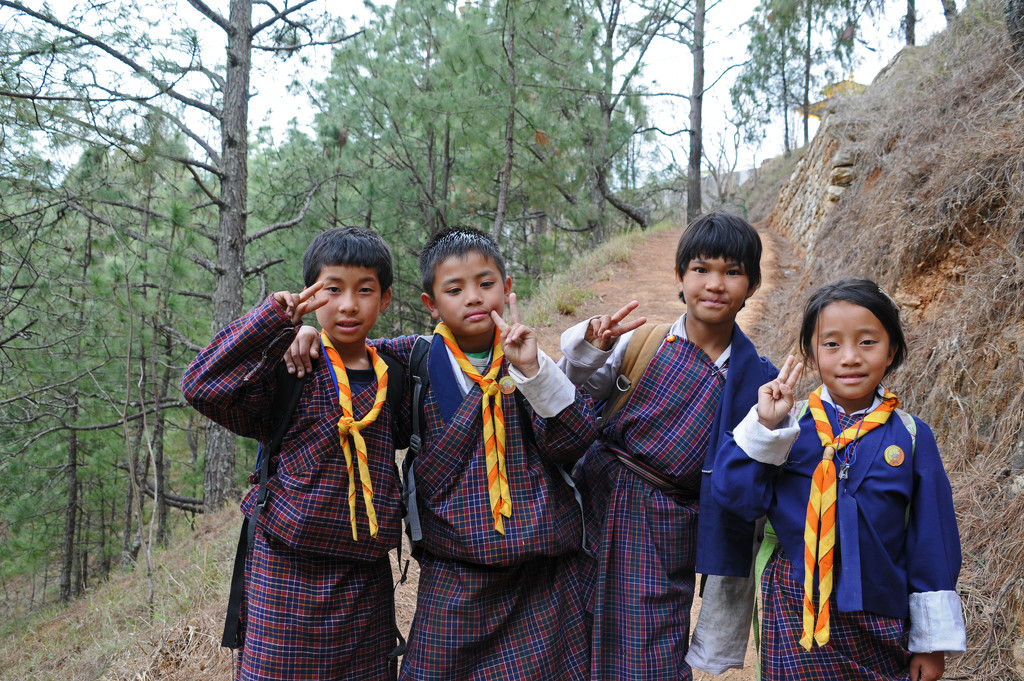 Walking to school Bhutan style by ianjb21