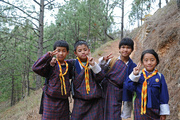 18th Apr 2015 - Walking to school Bhutan style