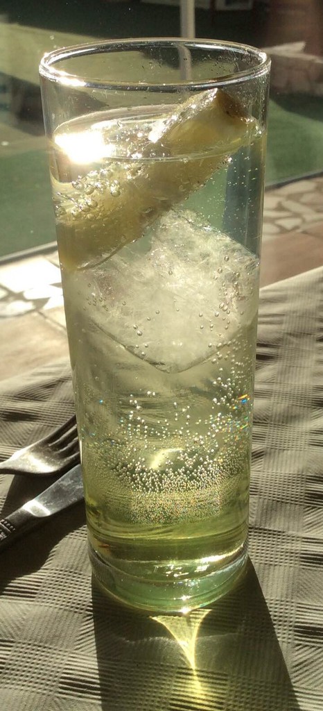 Soda water and lime.  by chimfa