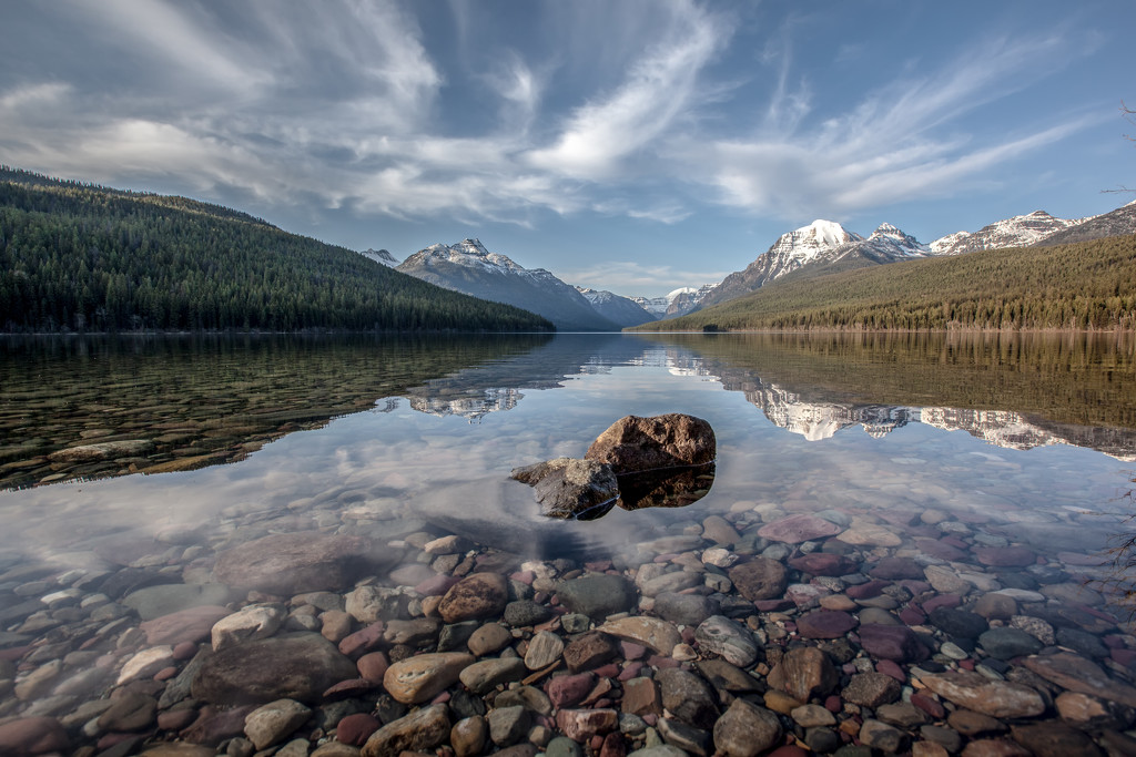 Bowman Lake Rocks! by grizzlysghost