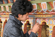 24th Apr 2015 - Bhutanese craftsman handpaint temple