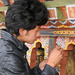 Bhutanese craftsman handpaint temple by ianjb21