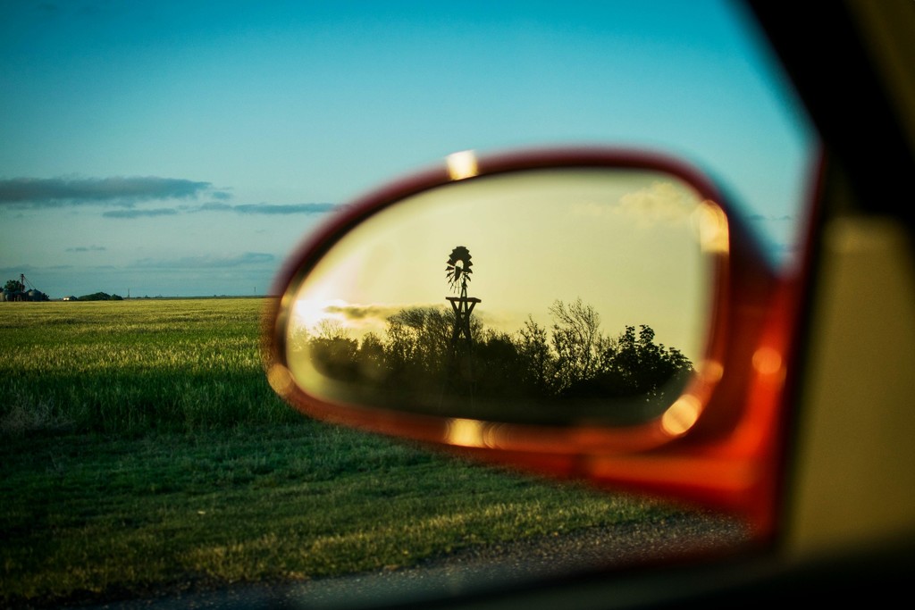 Rear-View Sunset by ckwiseman