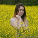 Girl in a Yellow Field by motorsports