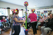 8th May 2015 - Carers enjoying a dance around the maypole!