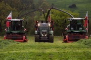 9th May 2015 - Fendt forage harvesters line up. 