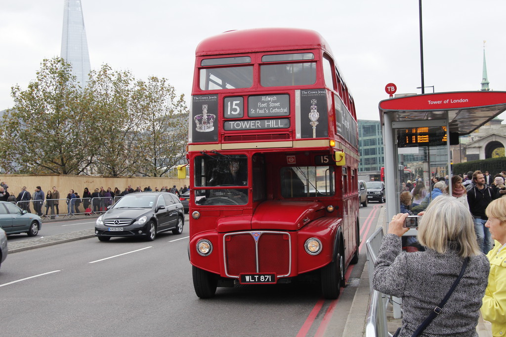 A Red London Bus in London by davemockford