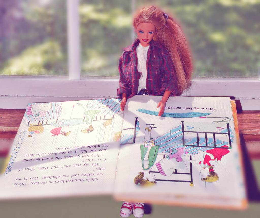 Bookworm Barbie  by mej2011