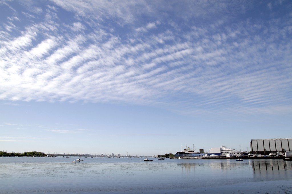 Sky Over Portsmouth Harbour by davemockford