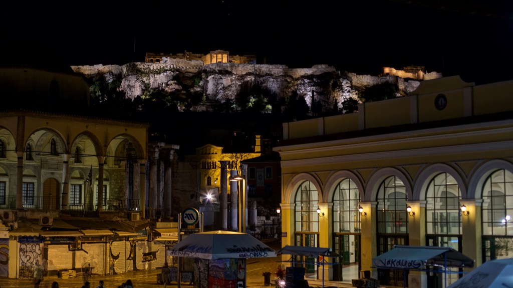 Plaka View of the Acropolis by jyokota