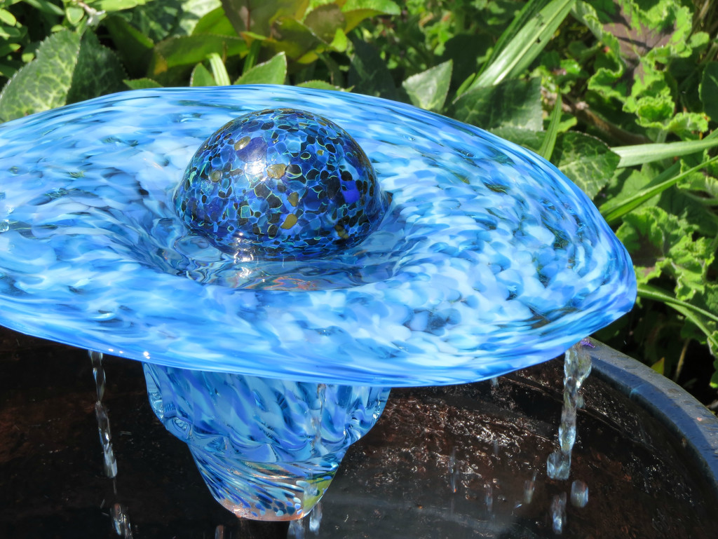 Blue Garden Fountain by seattlite