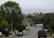 23rd May 2015 - San Diego street with a view of the city.
