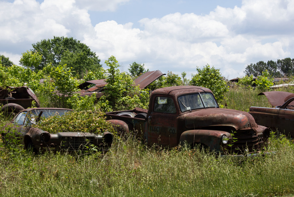 Junk yard on the road by randystreat