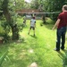 Back garden badminton by lellie
