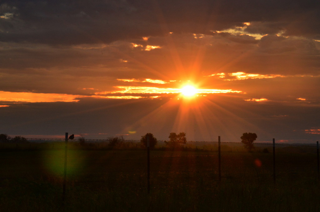 Kansas Sunrise and Orb by kareenking