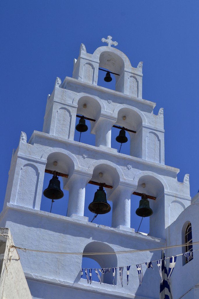 Bells, Pyrgos Kallistis, Santorini by tomdoel