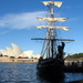 Old sailing boat at Sydney Harbour by marguerita