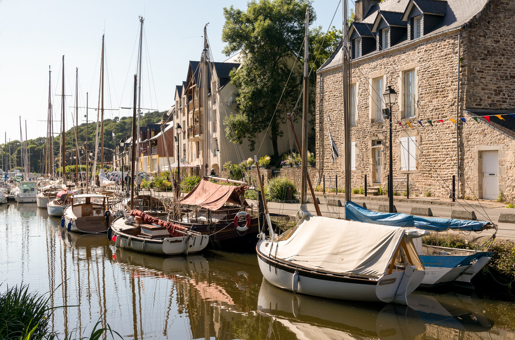 Quayside in the Old Breton Port of La Roche Bernard by vignouse