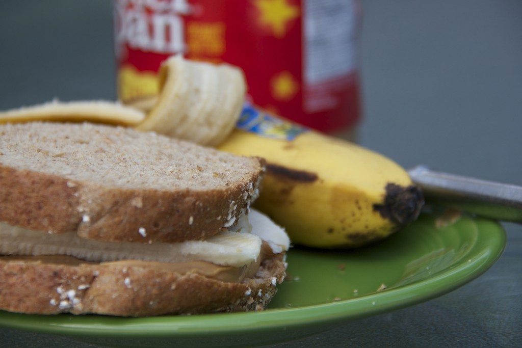Peanut butter and banana sandwich by randystreat