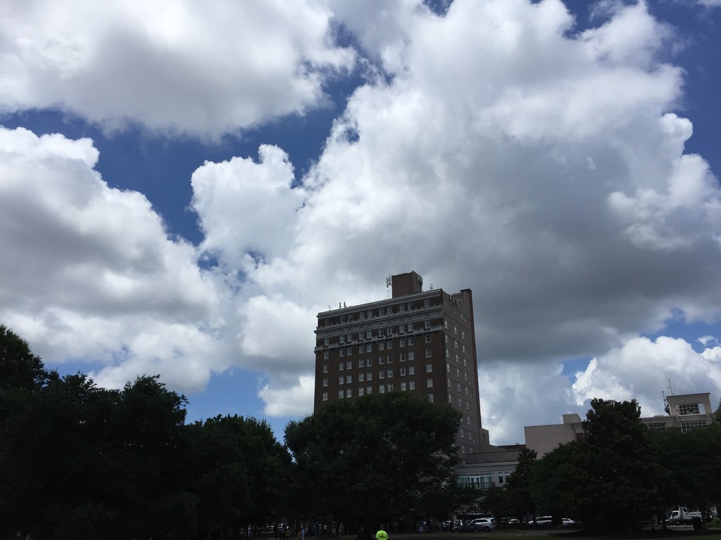 Summer skies and Francis Marion Hotel, downtown Charleston, SC by congaree