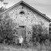 old stone house Get Pushed - High Key Black & White by myhrhelper