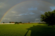 15th Jun 2015 - Double Rainbow and My House as Shadow