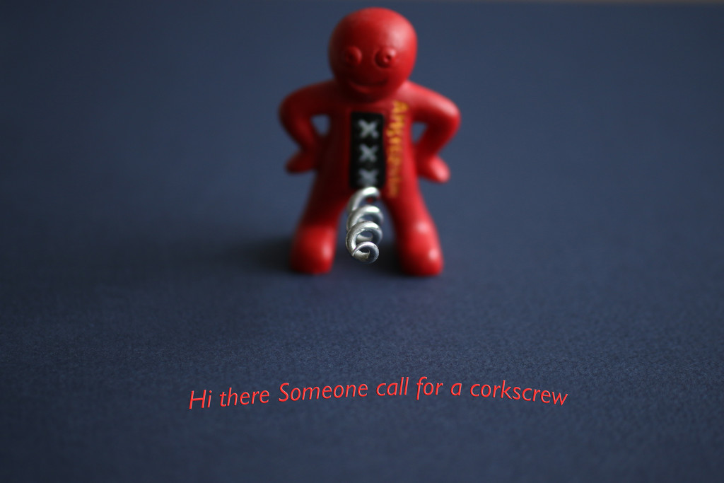 Hi there, Someone call for a corkscrew by bizziebeeme