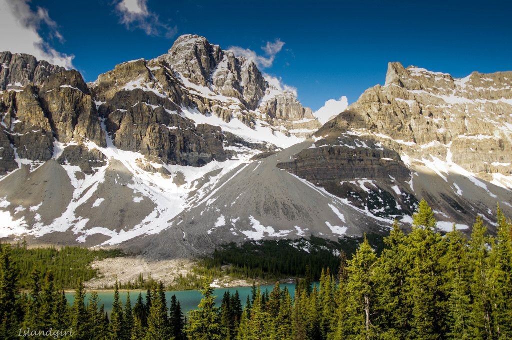 Mountains and Glacier in the Rockies    by radiogirl