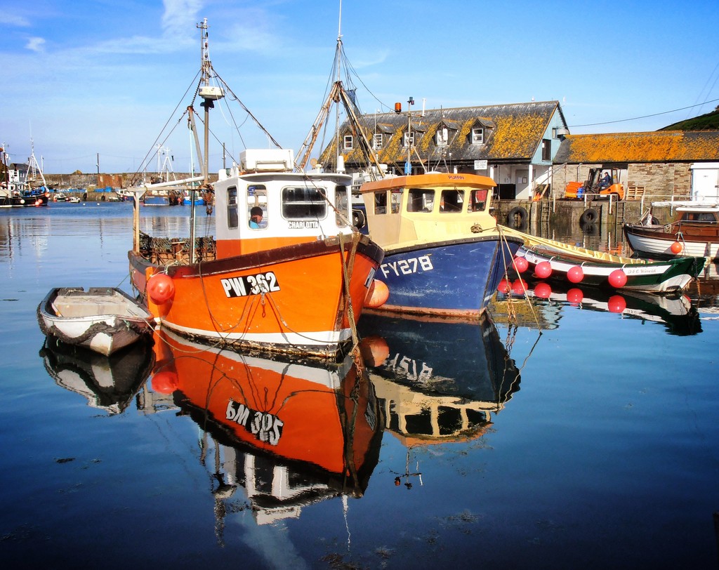 Boats reflected by swillinbillyflynn