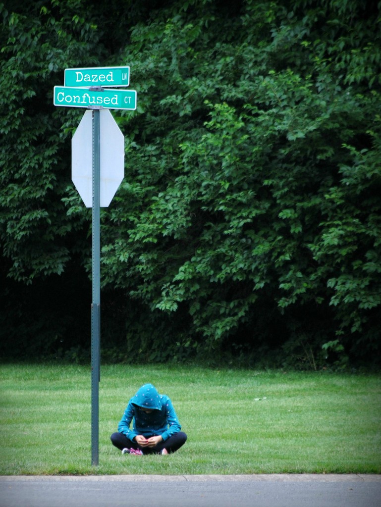 Alone at the Corner of Dazed and Confused by alophoto