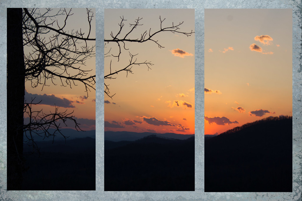 Triptych sunset by randystreat