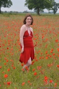 22nd Jun 2015 - Lady in Red in poppy field 2